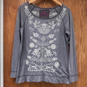 JW Los Angeles Embroidered Long Sleeve Shirt